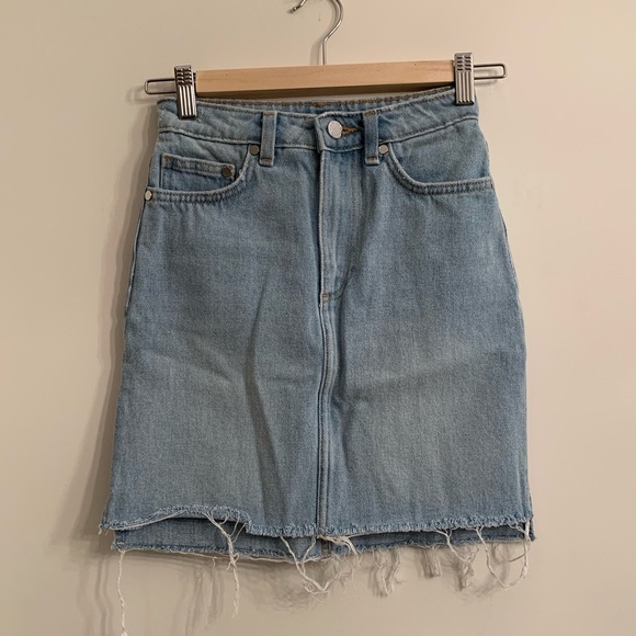 NWOT Denim Mini Skirt - Picture 2 of 4